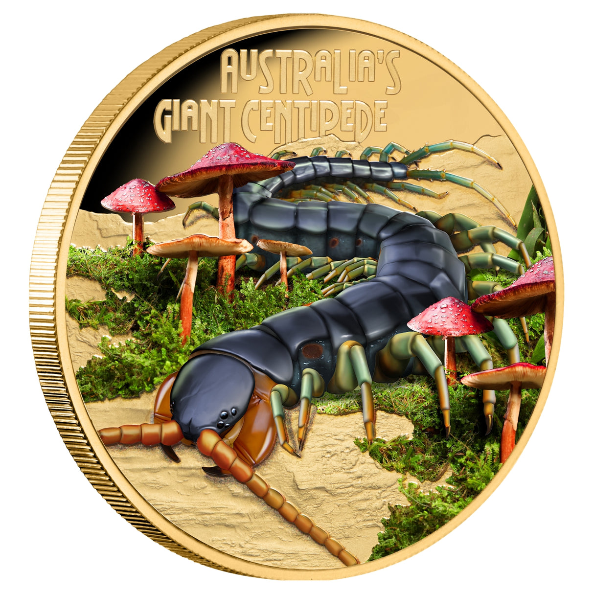 Deadly & Dangerous 2026 $100 Giant Centipede 1oz Gold Proof Coin