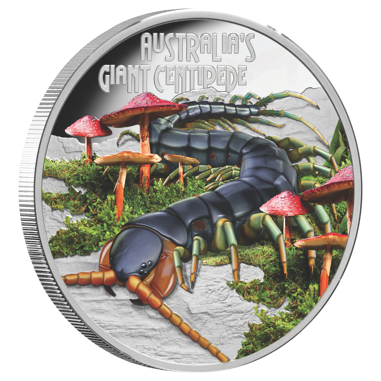 Deadly & Dangerous 2026 $1 Giant Centipede 1oz Silver Proof Coin