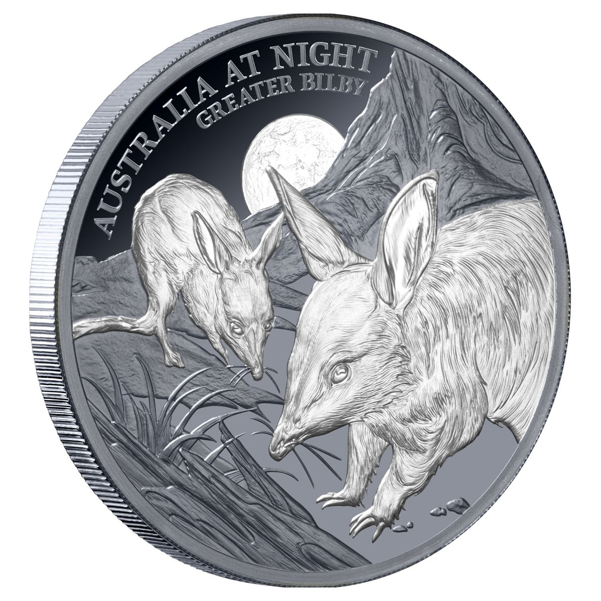 Australia at Night 2026 $1 Greater Bilby 1oz Silver Black Proof Coin