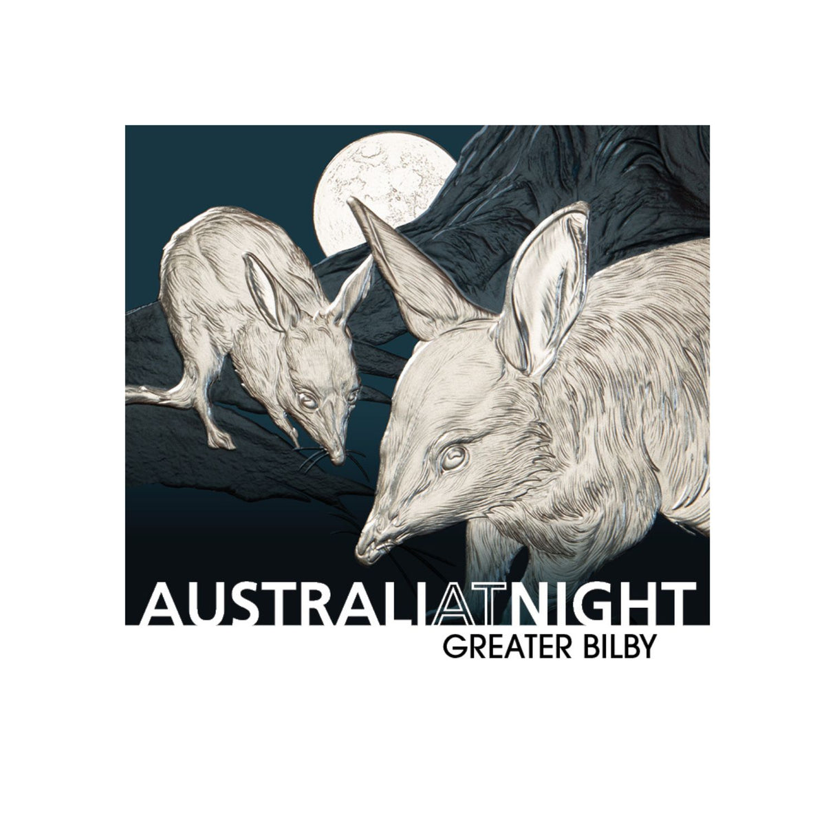 Australia at Night 2026 $1 Greater Bilby 1oz Silver Black Proof Coin
