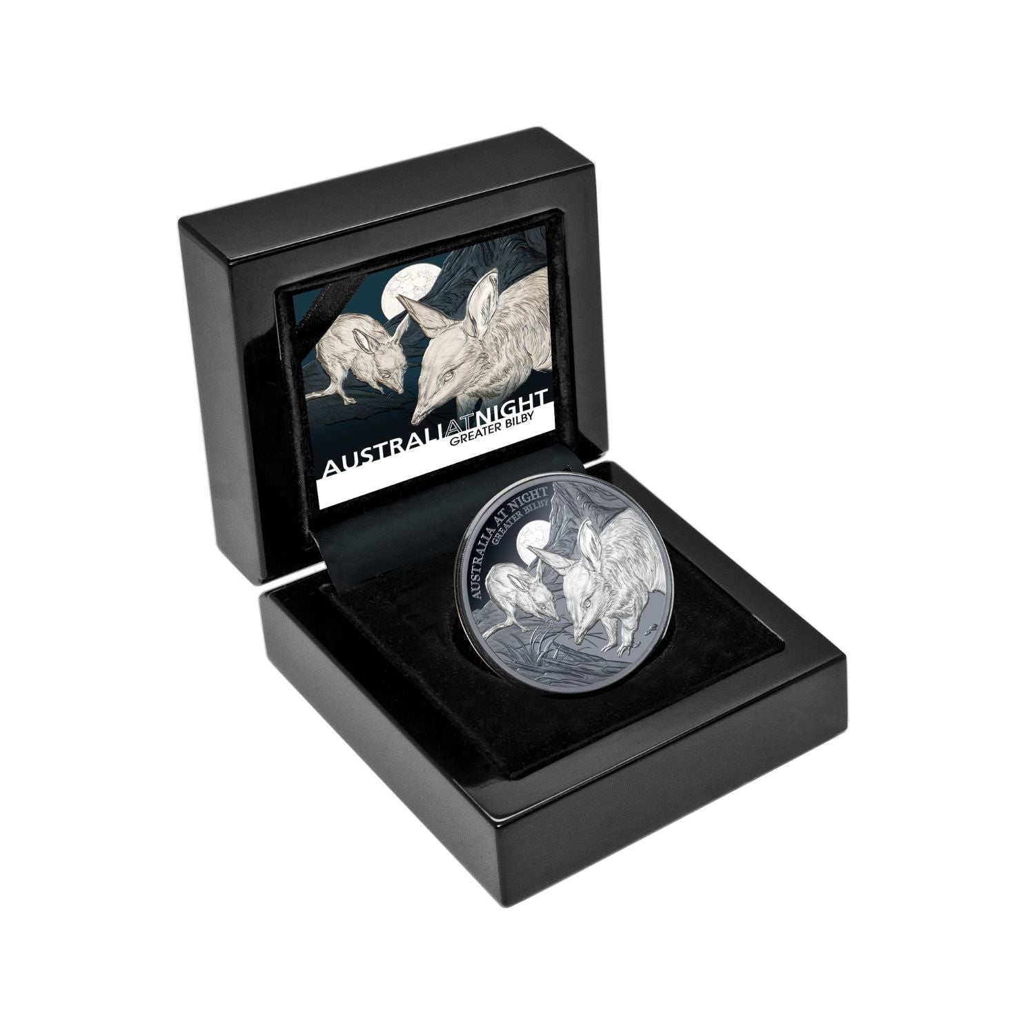 Australia at Night 2026 $1 Greater Bilby 1oz Silver Black Proof