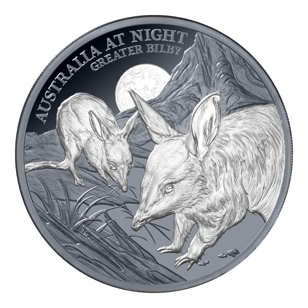 Australia at Night 2026 $1 Greater Bilby 1oz Silver Black Proof Coin