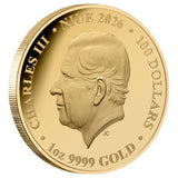 Australia at Night 2026 $100 Greater Bilby Platinum-plated 1oz Gold Proof Coin