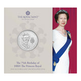 Great Britain 75th Birthday of Princess Anne 2025 £5 Brilliant Uncirculated Coin