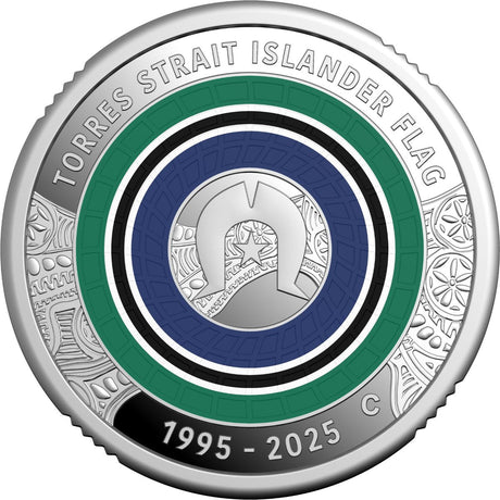 Australia Torres Strait Islander Flag 30th Anniversary 2025 $2 C Mintmark Silver Proof Coin