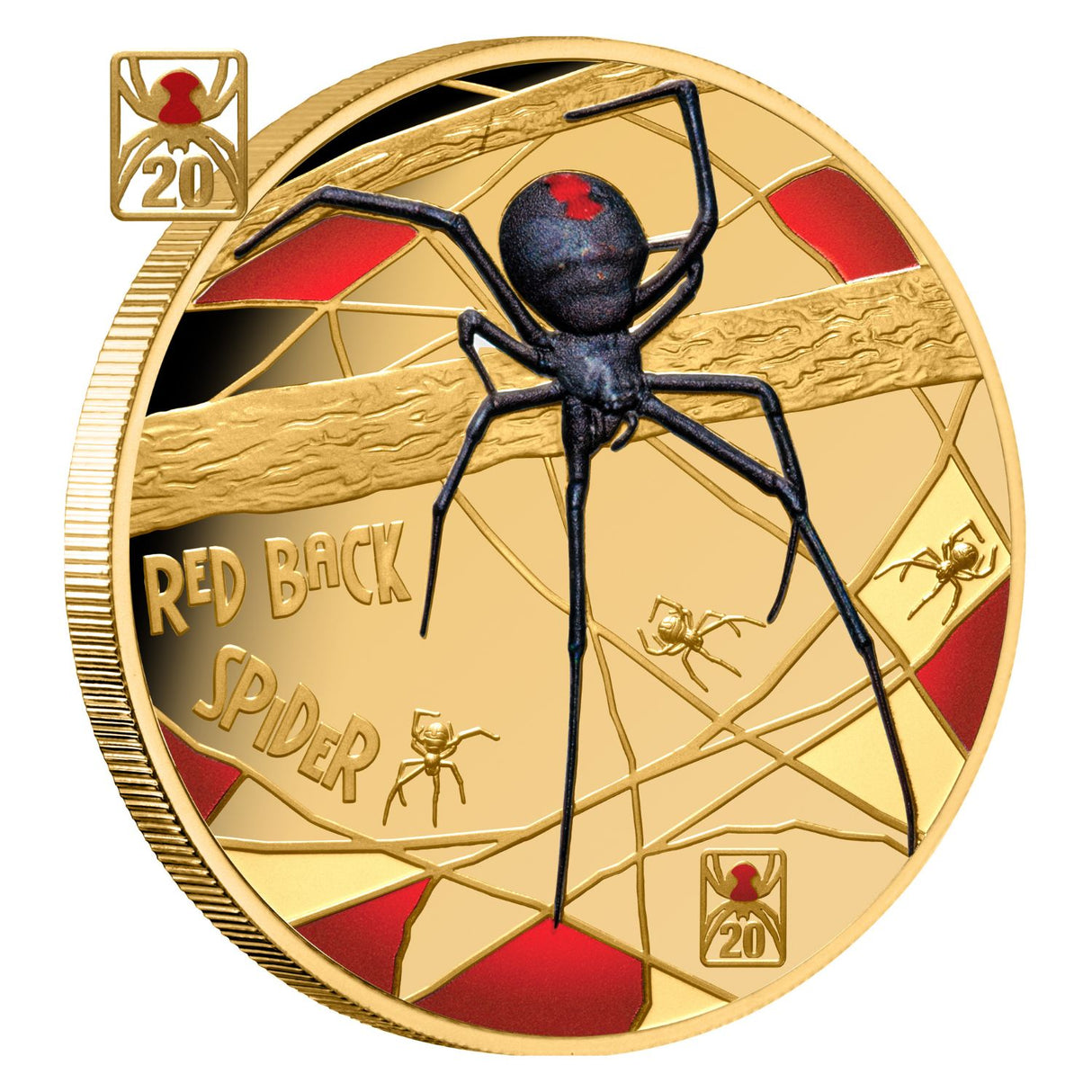 Deadly & Dangerous 20th Anniversary 2026 $100 Red-back Spider Privymark 1oz Gold Proof Coin