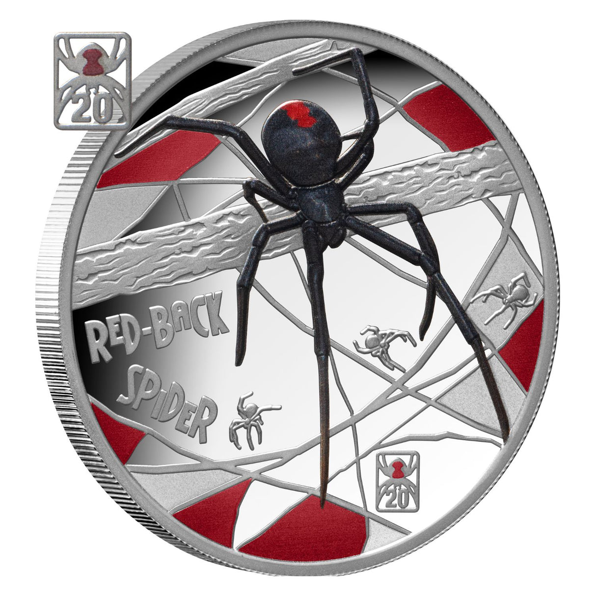 Deadly & Dangerous 20th Anniversary 2026 $1 Red-back Spider Privymark 1oz Silver Proof Coin