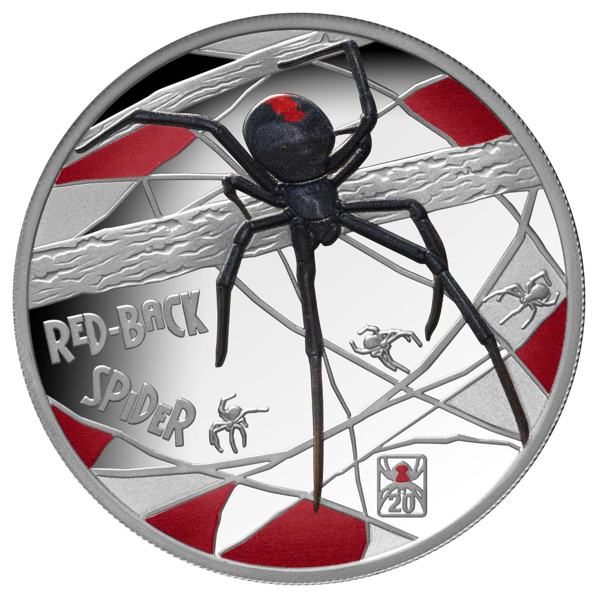 Deadly & Dangerous 20th Anniversary 2026 $1 Red-back Spider Privymark 1oz Silver Proof Coin