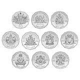 Australia Federation Centenary 2001 50c States & Territories Uncirculated 10-Coin Portfolio