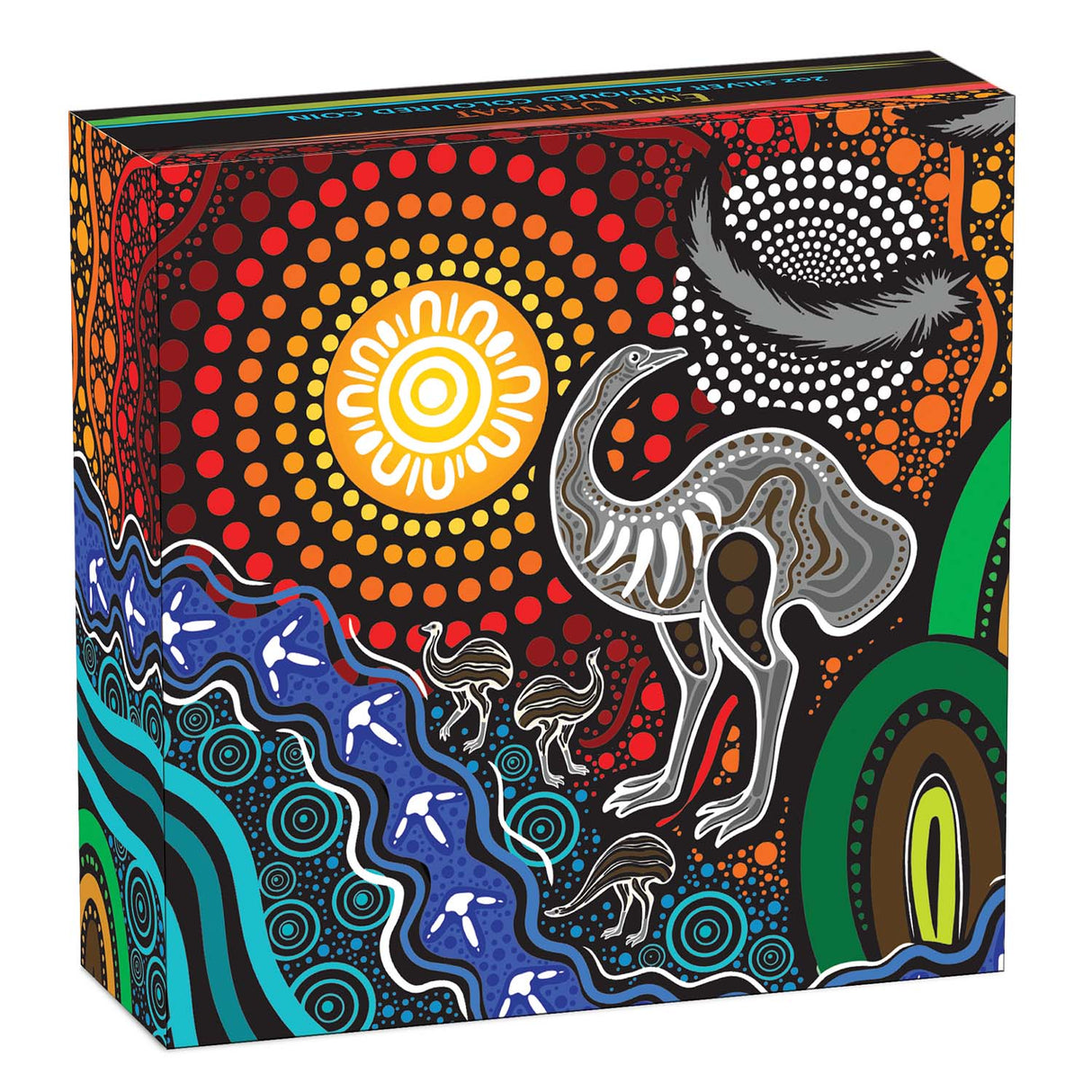 Australia Emu Utingat 2025 $2 Colour 2oz Silver Antique Coin