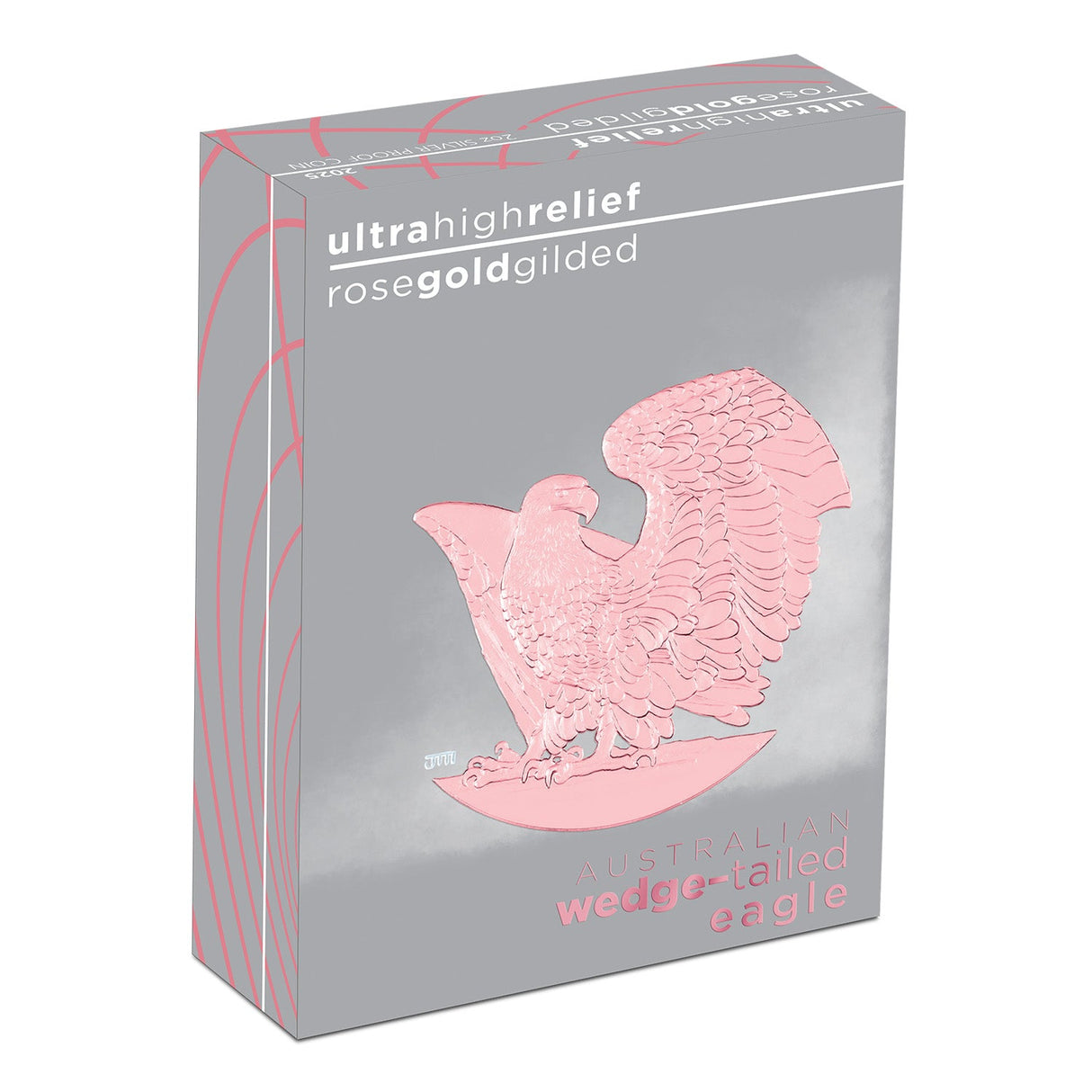 Australia Wedge-tailed Eagle 2025 $2 Ultra High Relief Rose Gold-plated 2oz Silver Proof Coin