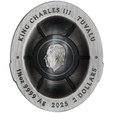 Teenage Mutant Ninja Turtles 2025 $2 Colour Domed Shell 1.5oz Silver Antique Coin