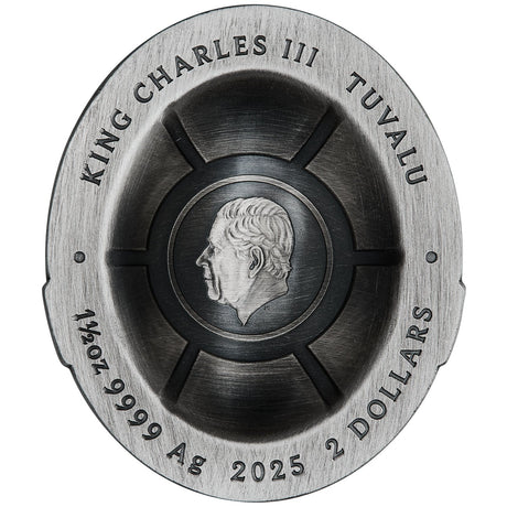 Teenage Mutant Ninja Turtles 2025 $2 Colour Domed Shell 1.5oz Silver Antique Coin