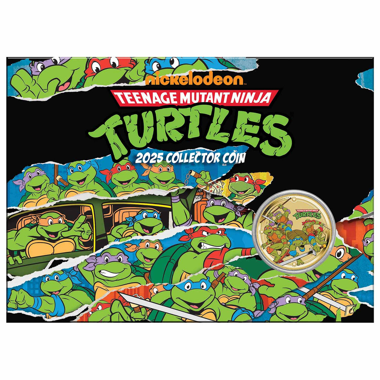 Teenage Mutant Ninja Turtles 2025 $1 Colour Uncirculated Coin