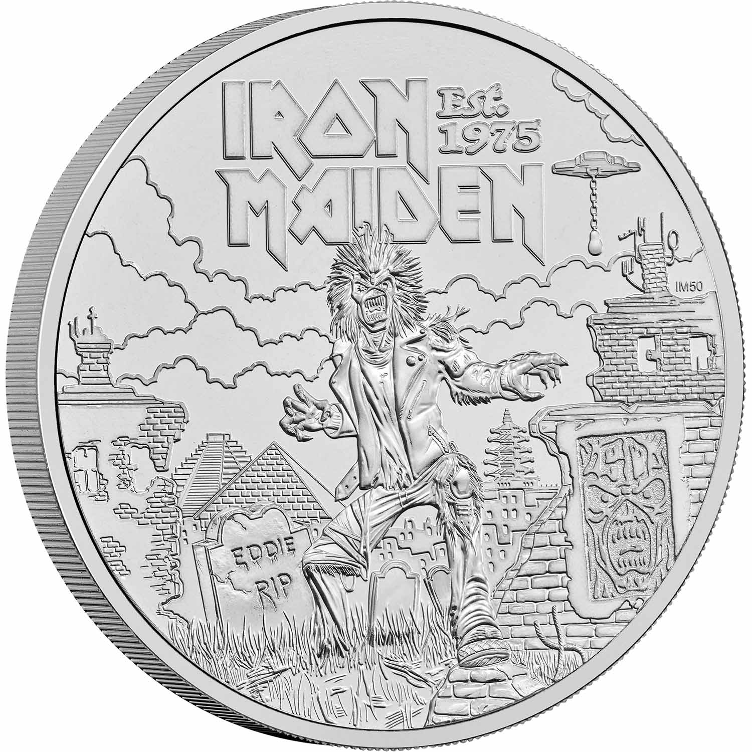 Great Britain Iron Maiden 2025 £5 Brilliant Uncirculated Coin