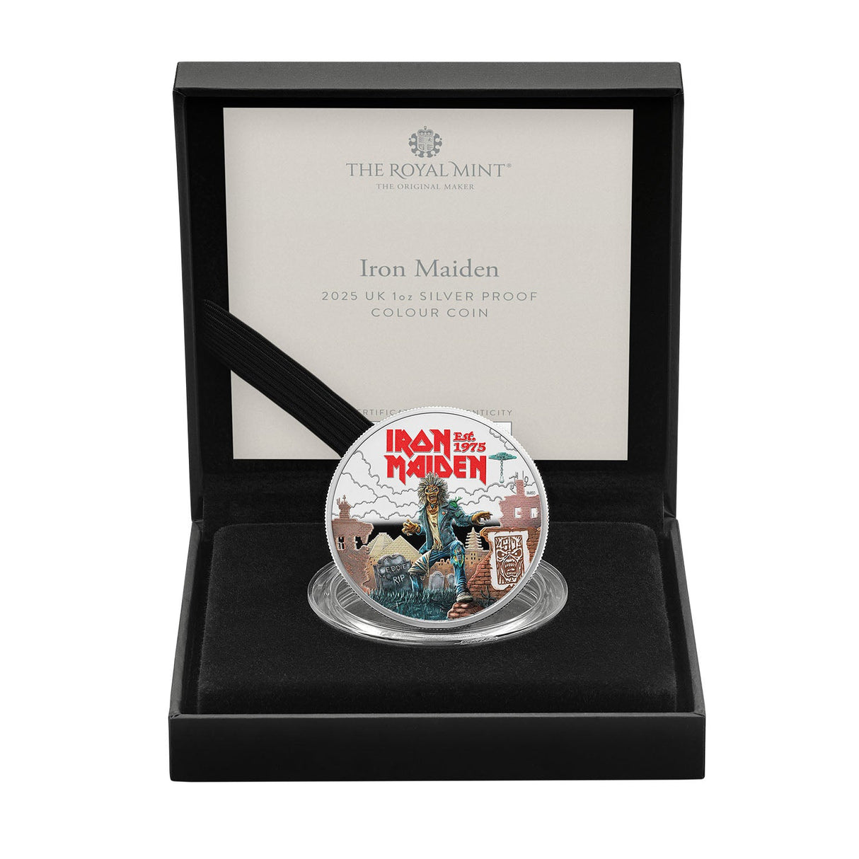 Great Britain Iron Maiden 2025 £5 1oz Silver Proof Colour Coin