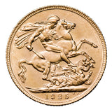 George V Sydney & Melbourne 1925 Gold Sovereign Pair Extremely Fine-about Uncirculated