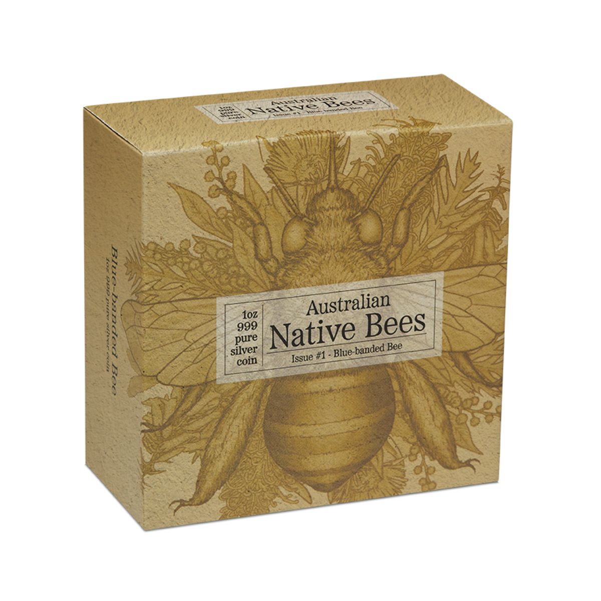 Australian Native Bees 2025 $2 Blue Banded Bee Hologram 1oz Silver Proof Coin