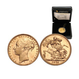 Queen Victoria Douro Shipwreck 1873-80 Gold Sovereign Very Fine (Date of our choice)