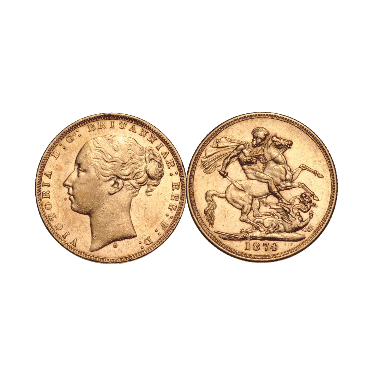 Queen Victoria Douro Shipwreck 1873-80 Gold Sovereign Very Fine (Date of our choice)