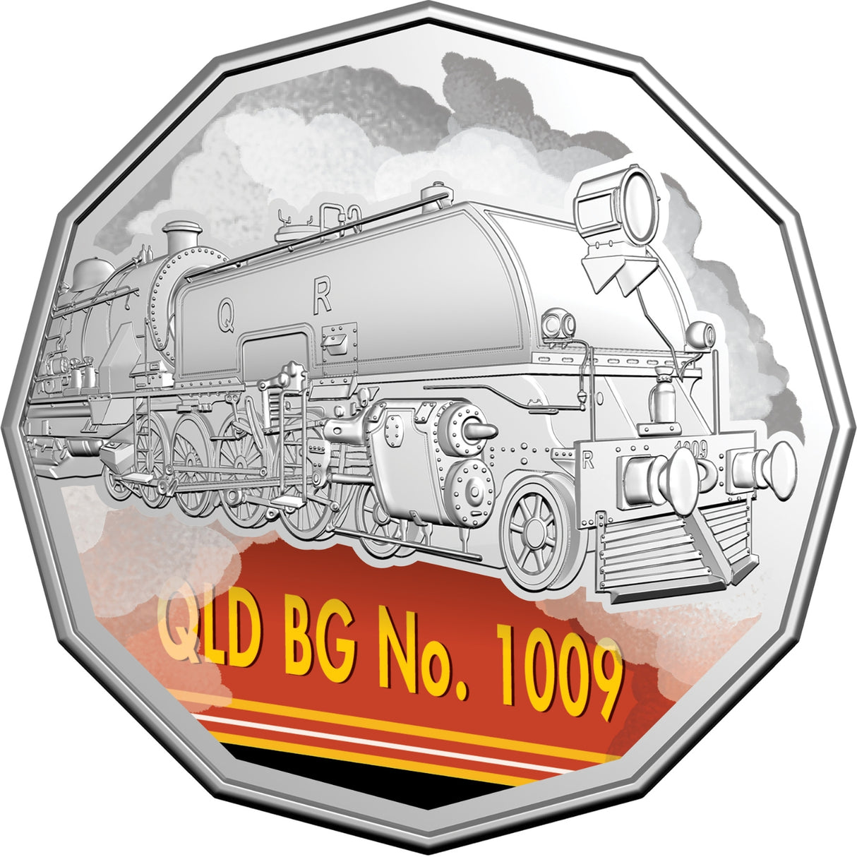 Australia Steam Giants 2025 50c Colour Cupro-Nickel Uncirculated 7-Coin Set