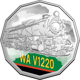 Australia Steam Giants 2025 50c Western Australian Government Railways V Class V1220 Colour Cupro-Nickel Uncirculated Coin