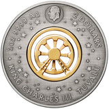 Ferris Wheel 2025 $2 Colour 2oz Silver Antique Coin