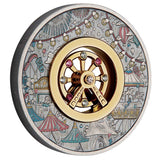 Ferris Wheel 2025 $2 Colour 2oz Silver Antique Coin