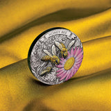 Australia Honey Bee 2025 $2 Colour 2oz Silver Antique Coin