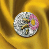 Australia Honey Bee 2025 $2 Colour 2oz Silver Antique Coin
