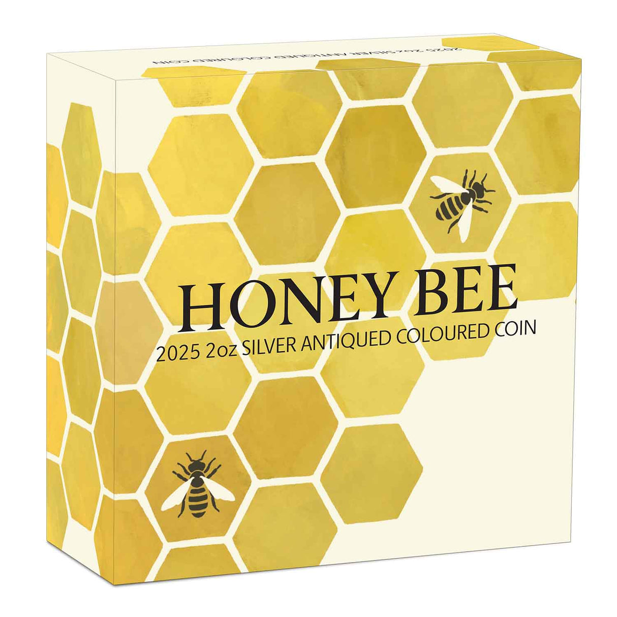 Australia Honey Bee 2025 $2 Colour 2oz Silver Antique Coin