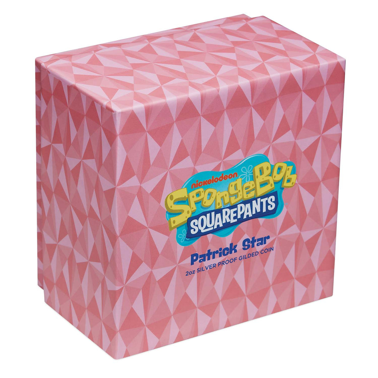 SpongeBob SquarePants - Patrick Star 2025 $2 Pink Gold-plated 2oz Silver Proof Coin