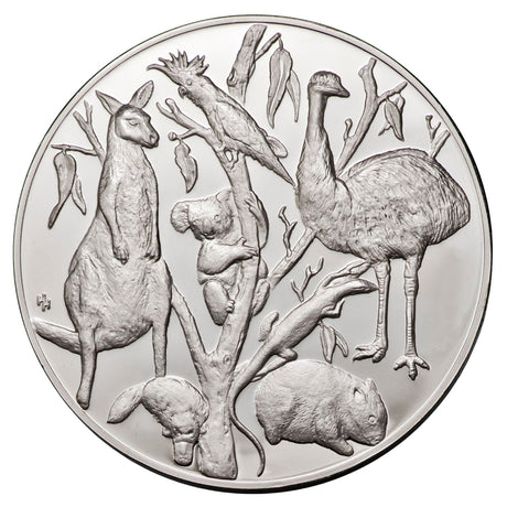 1988 Australian International Coin Fair Holey Dollar 175th Anniversary 5oz Silver Medallion