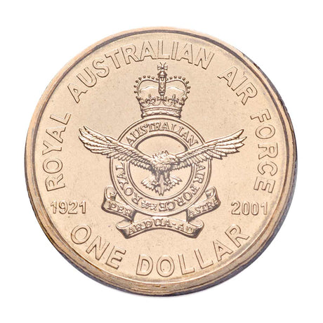 Australia RAAF 80th Anniversary 2001 $1 Aluminium-Bronze Uncirculated Coin