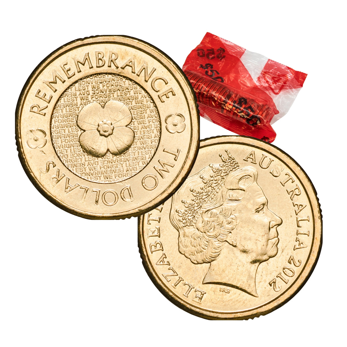 Australia 2012 $2 Golden Poppy RAM Uncirculated 25-Coin Bag