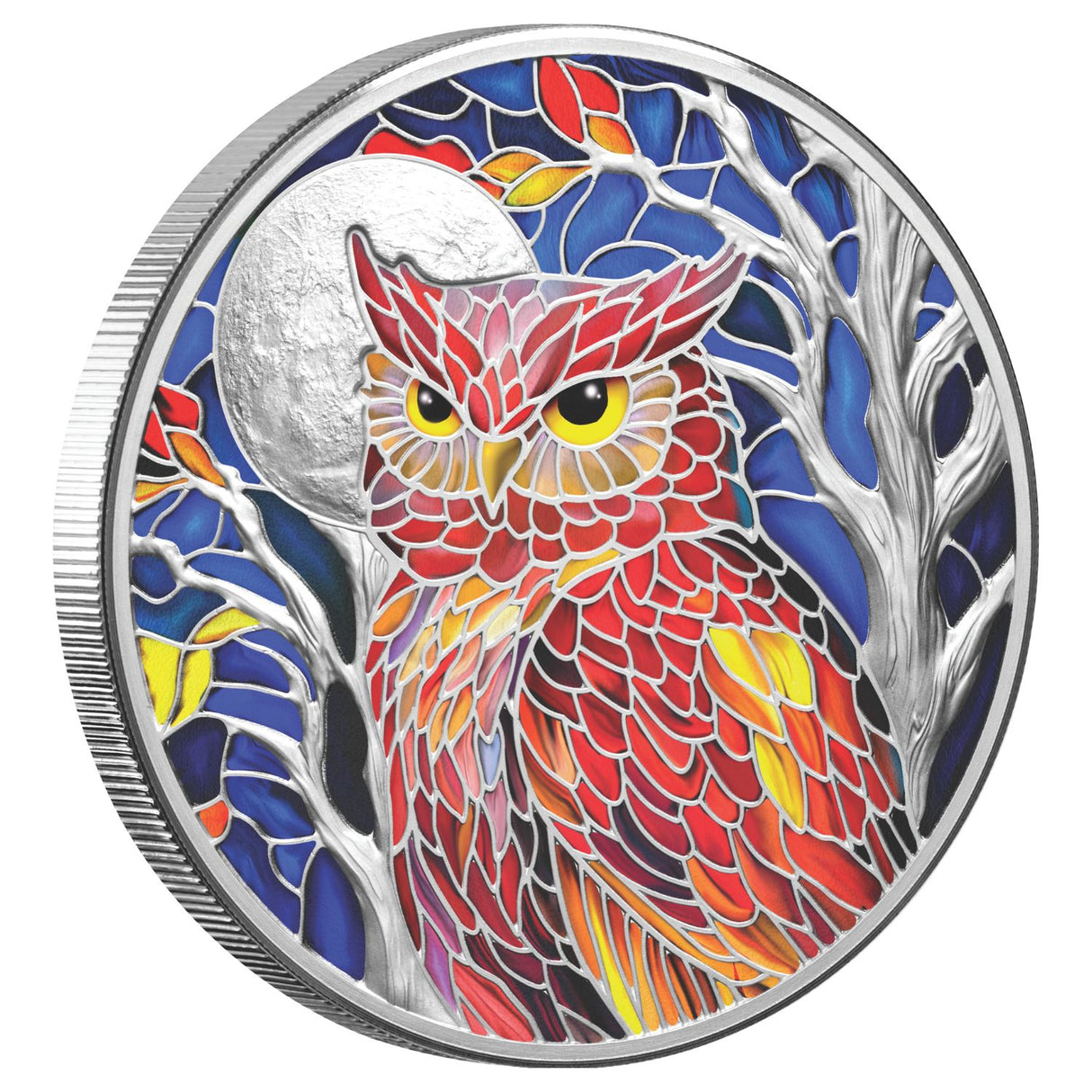 Nature's Window Majestic Owl 2026 $5 Colour 2oz Silver Proof Coin