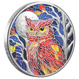 Nature's Window Majestic Owl 2026 $5 Colour 2oz Silver Proof Coin