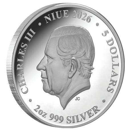 Nature's Window Majestic Owl 2026 $5 Colour 2oz Silver Proof Coin