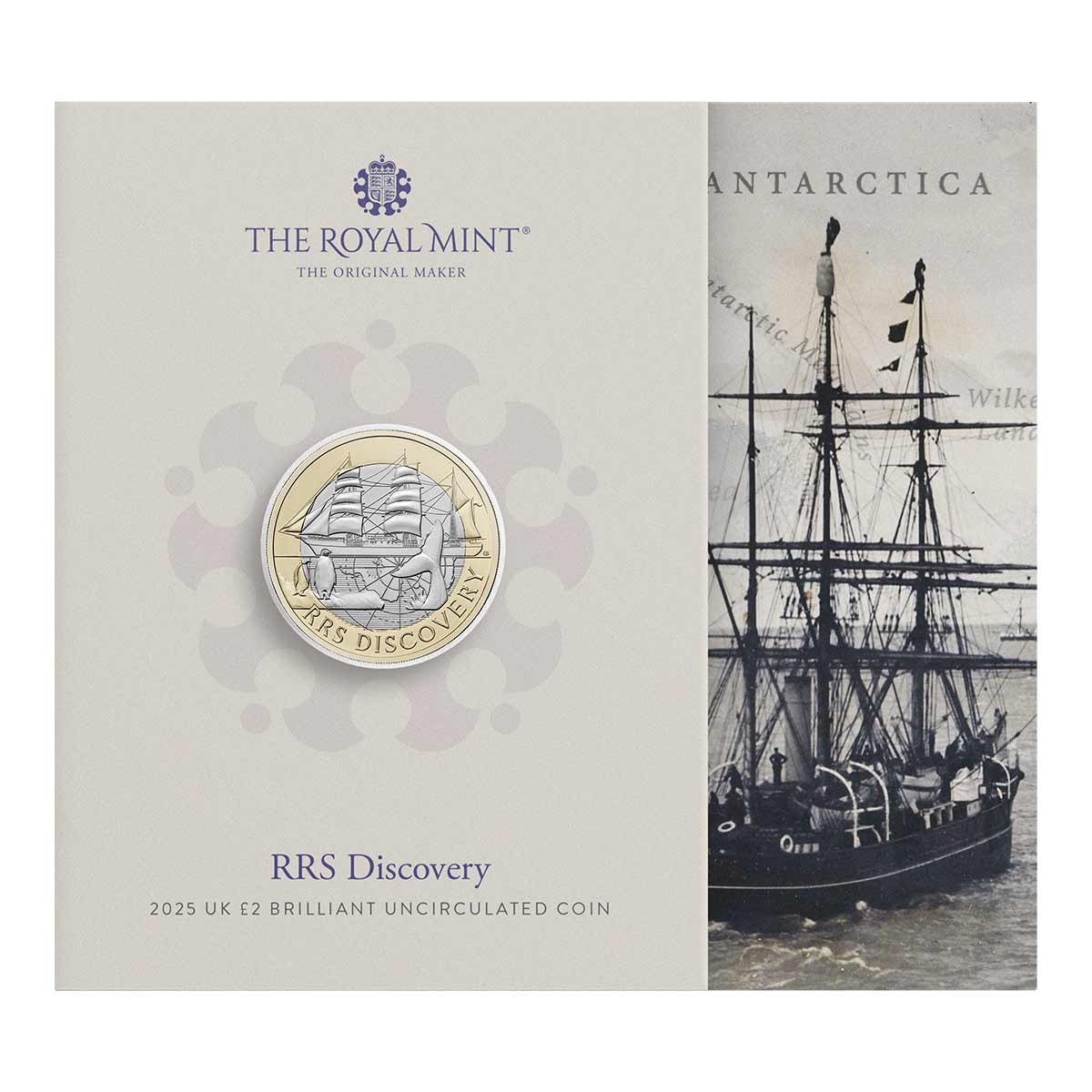 Great Britain RRS Discovery 2025 £2 Bimetal Brilliant Uncirculated Coin