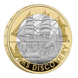 Great Britain RRS Discovery 2025 £2 Bimetal Silver Proof Coin