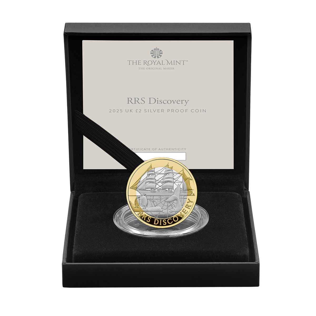 Great Britain RRS Discovery 2025 £2 Bimetal Silver Proof Coin