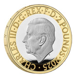 Great Britain RRS Discovery 2025 £2 Bimetal Silver Proof Coin