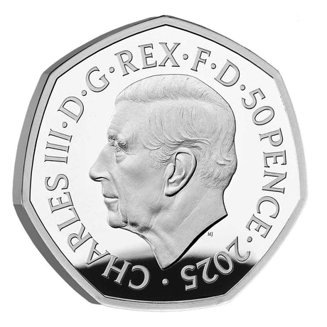 Great Britain Monopoly 90th Anniversary 2025 50p Colour Silver Proof Coin