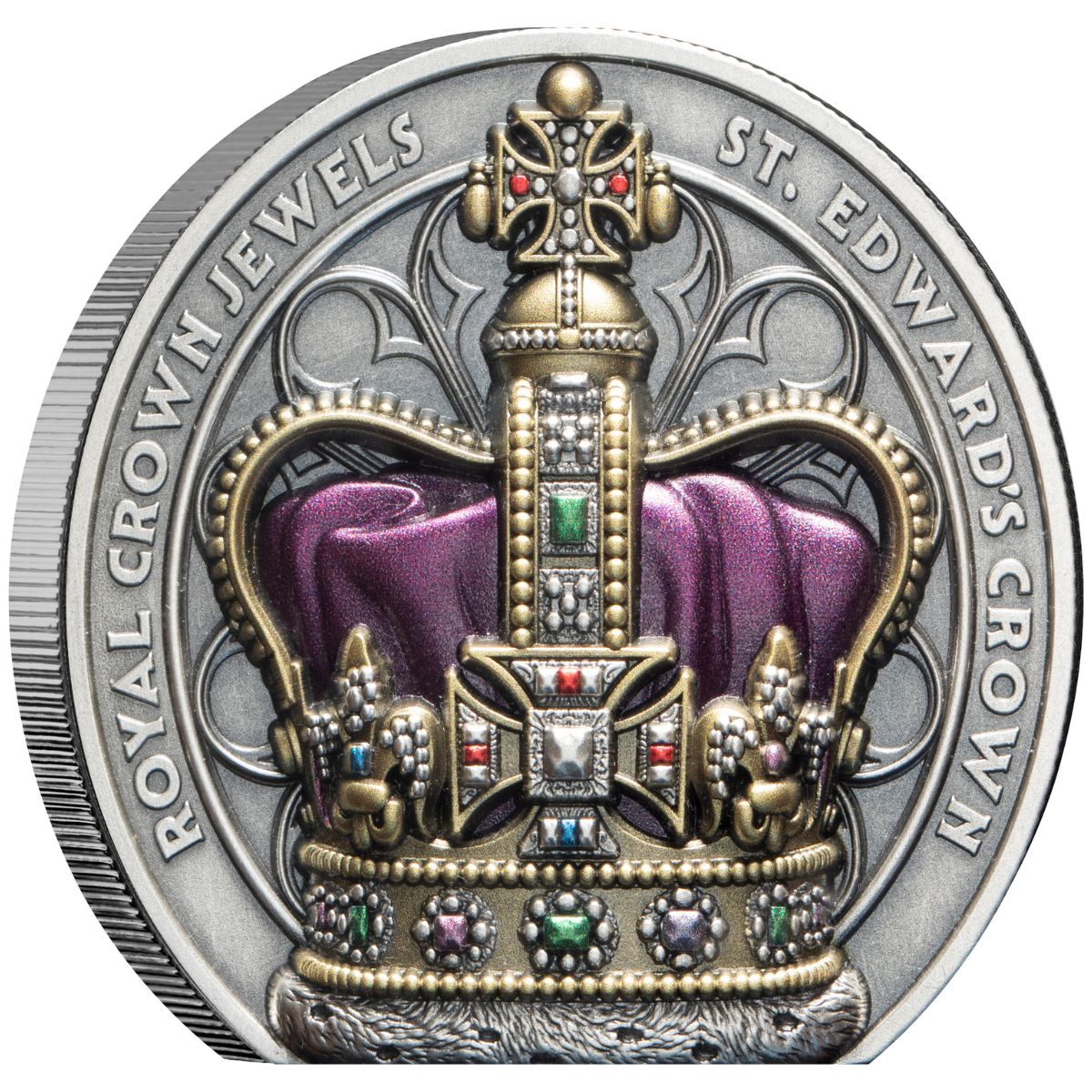 極東の大型銀貨 Silver Crowns of the Far East Royal Crown Jewels 2026 $5 St Edward's Crown Ultra High Relief 2oz