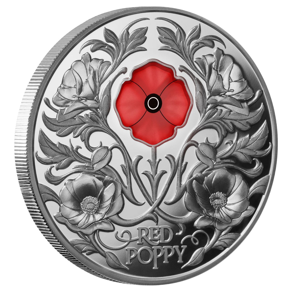 Red Poppy 2026 $5 Window 2oz Silver Proof Coin