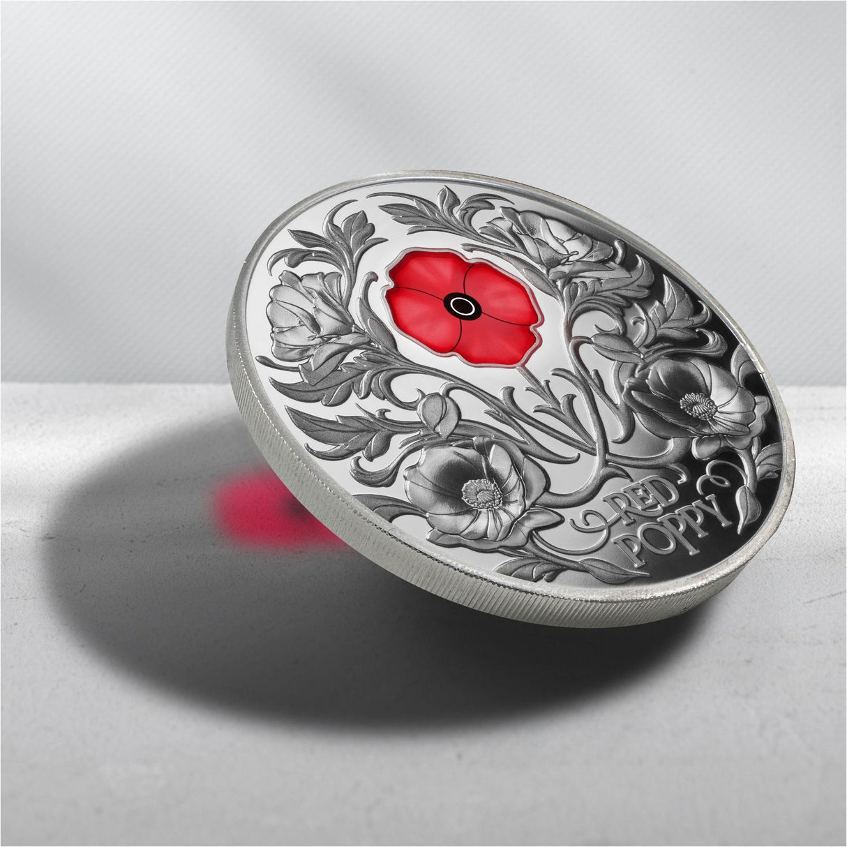 Red Poppy 2026 $5 Window 2oz Silver Proof Coin