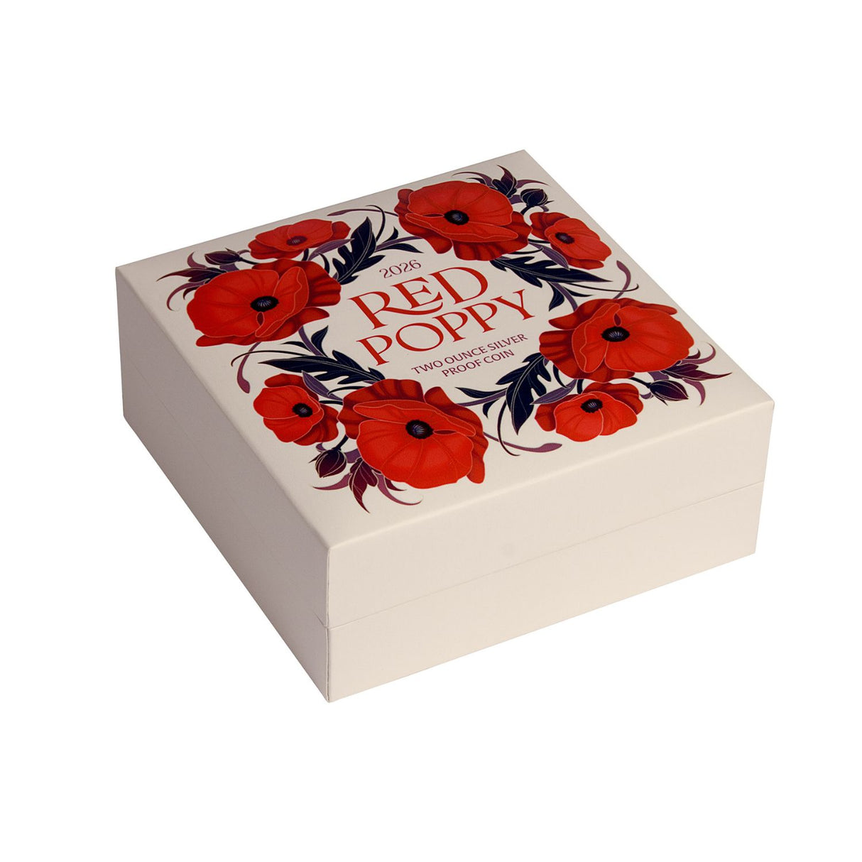 Red Poppy 2026 $5 Window 2oz Silver Proof Coin