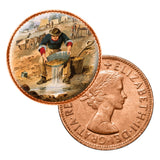 Gold Rush - The Paintings of S.T. Gill Enamel Penny 5-Coin Collection