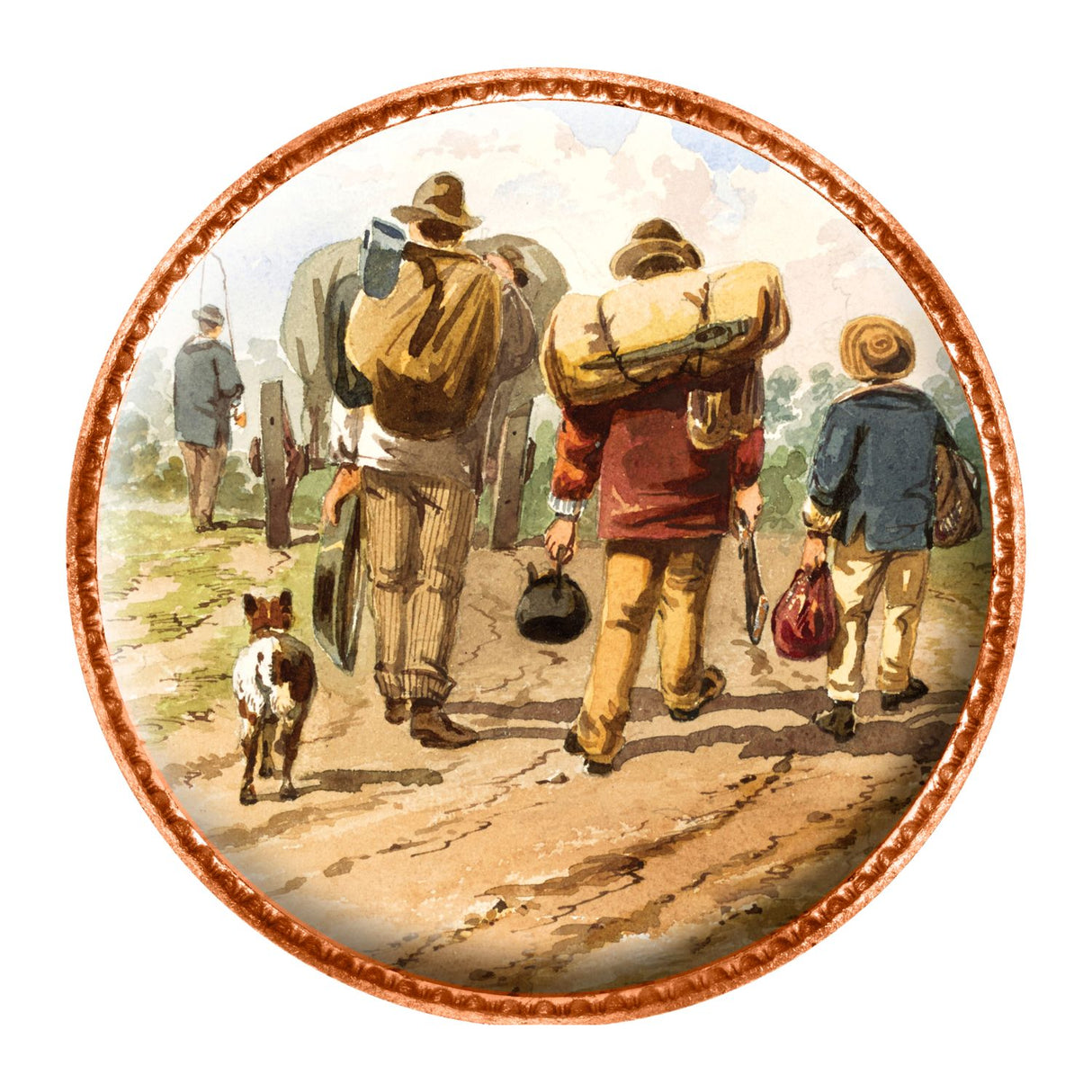 Gold Rush - The Paintings of S.T. Gill Enamel Penny 5-Coin Collection