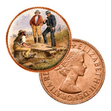 Gold Rush - The Paintings of S.T. Gill Enamel Penny 5-Coin Collection